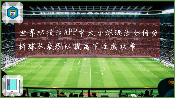 世界杯投注APP中大小球玩法如何分析球队表现以提高下注成功率